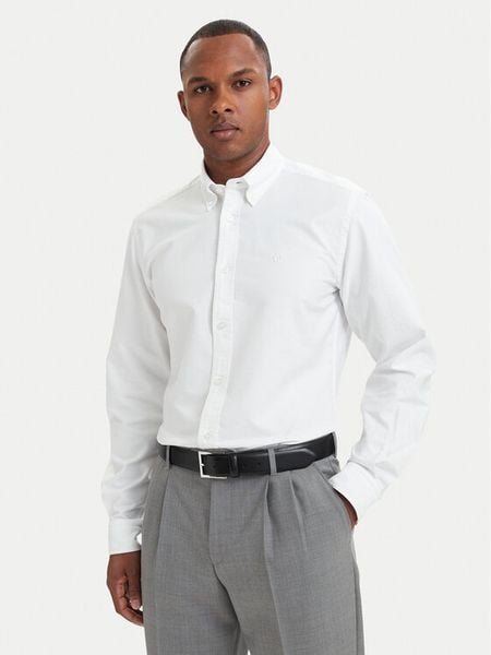 BOSS Koszula H-Liam 50566988 Biały Regular Fit. Białe koszule męskie Boss, m, bez wzorów, z bawełny, bez kołnierzyka, bez ramiączek. Za 494.99 zł.
