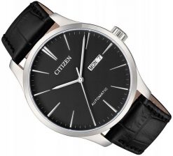 Zegarek Citizen Automatic NH8350-08E męski czarna tarcza 40 mm (1198412). Czarne zegarki męskie CITIZEN, bez wzorów. Za 682.99 zł.
