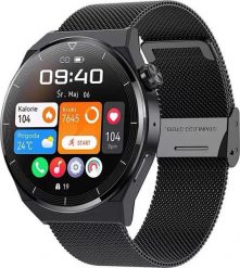 Smartwatch Enter SAT.14.144 Czarny. Czarne zegarki smartwatch Enter, bez wzorów. Za 269.00 zł.