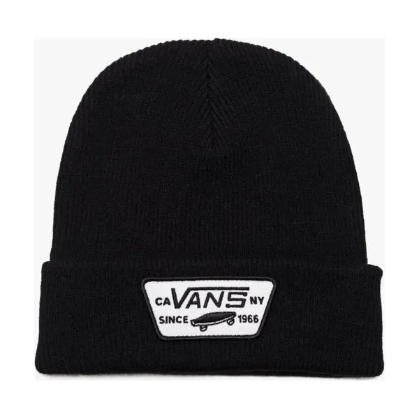 Vans Czapka Zimowa Milford , czarny, rozmiar ONE SIZE. Czarne czapki damskie Vans, na zimę, z aplikacjami, z materiału, eleganckie. Za 79.99 zł.