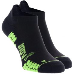 Skarpetki sportowe dla dorosłych Trailfly Low Sock. Czarne skarpetki damskie Inov-8, bez wzorów, z lycry. Za 99.99 zł.