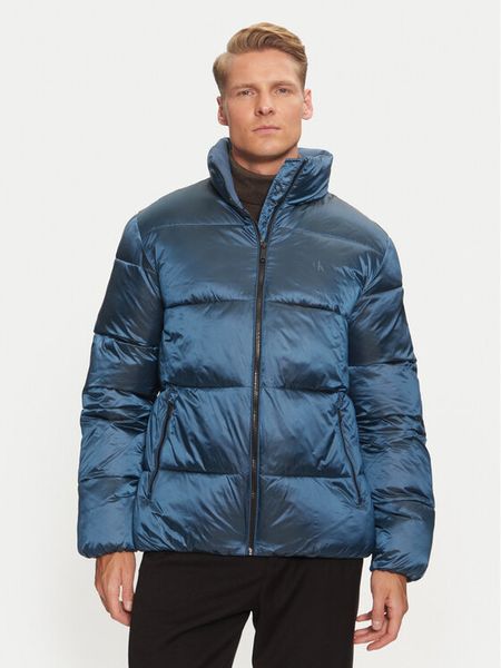 Calvin Klein Jeans Kurtka zimowa J30J326097 Niebieski Regular Fit. Niebieskie kurtki męskie Calvin Klein Jeans, na zimę, m, bez wzorów, z jeansu, bez kaptura. Za 679.99 zł.