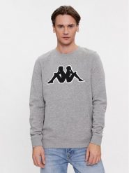 Kappa Bluza Airvit 3032BZ0 Szary Regular Fit. Szare bluzy męskie Kappa, m, bez wzorów, z bawełny, bez ramiączek, bez kaptura. Za 219.99 zł.