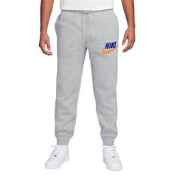 Spodnie treningowe męskie Nike Club Bb Jogger. Szare spodnie sportowe męskie Nike, m, bez wzorów, z dresówki, na fitness i siłownię. Za 377.00 zł.