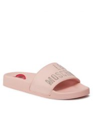 LOVE MOSCHINO Klapki JA28122G1II13601 Różowy. Czerwone klapki damskie Love Moschino, bez wzorów, z tworzywa sztucznego, bez obcasa, bez zapięcia. Za 499.99 zł.