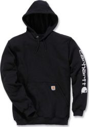 Carhartt Bluza Carhartt Midweight Signature Logo Black. Czarne bluzy męskie Carhartt, m, bez wzorów, bez ramiączek, bez kaptura. Za 265.11 zł.