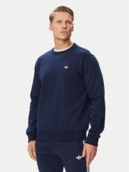 Adidas Bluza Trefoil Essentials KS9812 Granatowy Regular Fit. Niebieskie bluzy męskie Adidas, m, bez wzorów, z bawełny, bez ramiączek, bez kaptura. Za 179.99 zł.