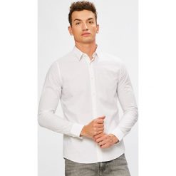 Calvin Klein Jeans - Koszula. Czarne koszule męskie Calvin Klein Jeans, m, bez wzorów, z bawełny, eleganckie, bez kołnierzyka, bez ramiączek. W wyprzedaży za 179.90 zł.