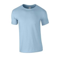 Koszulka Softstyle Dla Dorosłych Unisex. Niebieskie bluzki damskie GILDAN, xl, bez wzorów, sportowe, bez kołnierzyka, bez ramiączek. Za 28.99 zł.