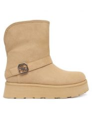 Guess Śniegowce FLFDOL ESU10 Beżowy. Brązowe śniegowce damskie Guess, z materiału, bez zapięcia. Za 419.99 zł.