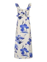 ONLY Sukienka letnia Hyaci 15372511 Niebieski Regular Fit. Niebieskie sukienki damskie ONLY, na lato, m, bez wzorów, z wiskozy, bez kołnierzyka, bez ramiączek. Za 199.99 zł.