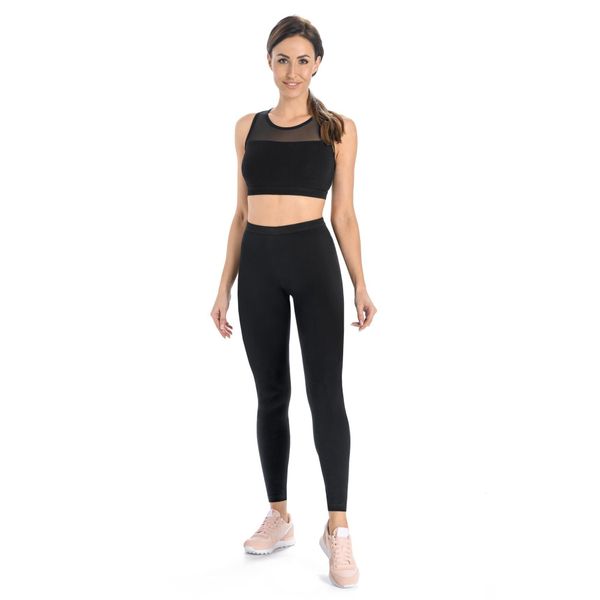 Legginsy na fitness damskie Teyli Classico. Czarne legginsy damskie Teyli, bez wzorów, z bawełny, bez zapięcia, na fitness i siłownię. Za 89.99 zł.
