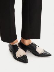 Hispanitas Półbuty BHI254263 Czarny. Czarne półbuty damskie Hispanitas, bez wzorów, ze skóry, bez obcasa, na obcasie, bez zapięcia. Za 368.99 zł.