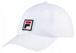 Czapka tenisowa Fila Mesh Cap Sampau biała. Białe czapki damskie Fila, bez wzorów, z materiału. Za 79.00 zł.