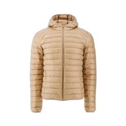 Kurtka puchowa JOTT Nico. Brązowe kurtki męskie Jott, bez wzorów, z puchu, bez kaptura. Za 405.99 zł.