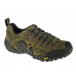 Buty trekkingowe na co dzień męskie MERRELL INTERCEPT skóra duży rozmiar. Zielone buty zimowe męskie Merrell, bez wzorów, ze skóry, bez obcasa, bez zapięcia. Za 569.00 zł.