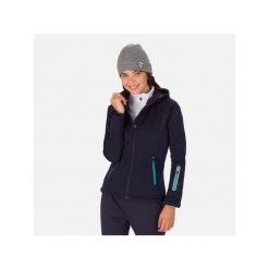 Kurtka do narciarstwa biegowego damska ROSSIGNOL W Softshell Hoodie Jkt. Niebieskie kurtki sportowe damskie Rossignol, na zimę, l, bez wzorów, z materiału, bez ramiączek, z kapturem, do biegania. Za 735.00 zł.