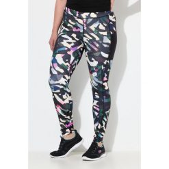 Damskie Legginsy sportowe szybkoschnące kieszenie z recyklingu. Czarne legginsy damskie Ulla Popken, plus size, bez wzorów, z elastanu. Za 239.99 zł.