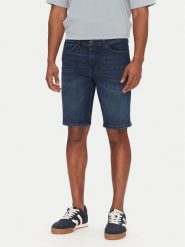 BOSS Szorty jeansowe Delaware Shorts Bo 50537815 Granatowy Slim Fit. Niebieskie szorty męskie Boss, bez wzorów, z bawełny. Za 359.99 zł.