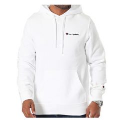 Bluza na co dzień unisex CHAMPION z kapturem. Białe bluzy damskie Champion, bez wzorów, bez ramiączek, z kapturem. Za 264.00 zł.
