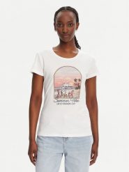 Liu Jo T-Shirt WA5478 J6410 Biały Regular Fit. Białe t-shirty damskie Liu Jo, m, bez wzorów, z bawełny, bez kołnierzyka, bez ramiączek. Za 179.99 zł.