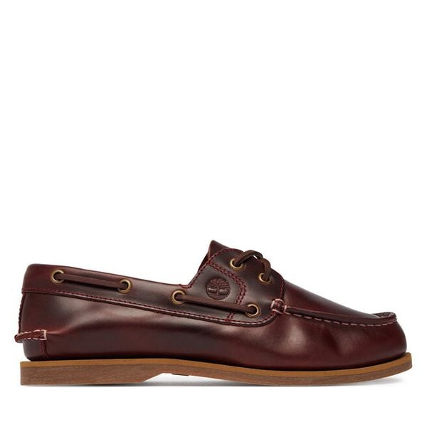 Półbuty Timberland. Czerwone półbuty damskie Timberland, bez wzorów, bez obcasa, na płaskiej podeszwie, bez zapięcia. Za 555.99 zł.