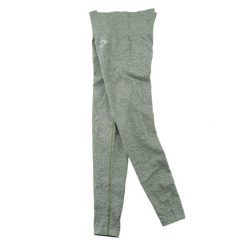 Second life - Gymshark legginsy damskie Vital seamless - Stan bardzo dobry. Zielone legginsy damskie GYMSHARK, l, bez wzorów, z materiału, na fitness i siłownię. Za 106.46 zł.