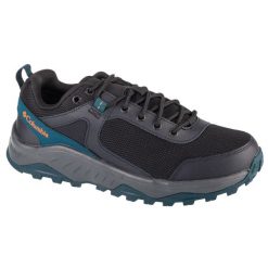 Buty trekkingowe męskie, Trailstorm Ascend WP. Czarne buty zimowe męskie Columbia, bez wzorów, z materiału, bez obcasa, bez zapięcia. Za 299.99 zł.