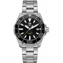 ZEGAREK TAG HEUER AQUARACER WAY111A.BA0928. Czarne zegarki męskie TAG HEUER, bez wzorów, z koronki, szklane. Za 6,590.00 zł.