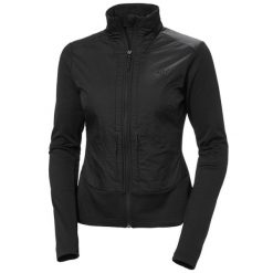 Damska bluza hybrydowa Helly Hansen Versalite. Czarne bluzy damskie Helly Hansen, bez wzorów, z polaru, sportowe, bez ramiączek, bez kaptura. Za 540.50 zł.
