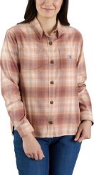 Carhartt Koszula Damska Carhartt Rugged Flex Loose Stucco. Koszule damskie Carhartt, bez wzorów, bez kołnierzyka, bez ramiączek. Za 273.04 zł.