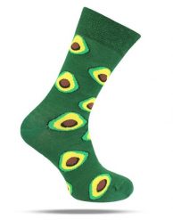 Skarpetki Bawełniane - Tematyczne - Zielone w Awokodo. Zielone skarpety męskie His Story, bez wzorów, z bawełny. Za 29.99 zł.