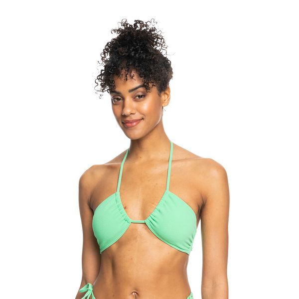Góra od stroju kąpielowego ROXY Color Jam TRI. Zielone bikini Roxy, bez wzorów. Za 69.99 zł.
