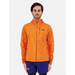 Kurtka przeciwwiatrowa wodoodporna Męska Bieganie MID-ULTRA WINDBREAKER. Brązowe kurtki męskie BODYCROSS, na zimę, m, bez wzorów, sportowe, bez kaptura. Za 640.99 zł.