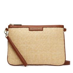 Torebka Valentino. Brązowe listonoszki damskie Valentino, bez wzorów, bez dodatków. Za 399.99 zł.