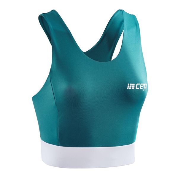 Damski sportowy Crop Top treningowy CEP. Białe koszulki sportowe damskie CEP, l, bez wzorów, bez ramiączek, do biegania. Za 179.00 zł.