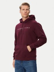 Tommy Jeans Bluza DM0DM20746 Fioletowy Regular Fit. Fioletowe bluzy męskie Tommy Jeans, l, bez wzorów, z bawełny, bez ramiączek, bez kaptura. Za 369.99 zł.