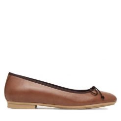 Baleriny Hispanitas. Brązowe balerinki damskie Hispanitas, bez wzorów, bez obcasa, bez zapięcia. Za 489.99 zł.