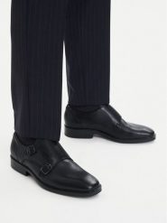 ECCO Półbuty 52333401001 Czarny. Czarne buty wizytowe męskie ecco, bez wzorów, ze skóry, bez obcasa, bez zapięcia. Za 427.99 zł.