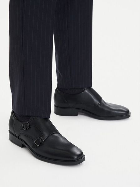 ECCO Półbuty 52333401001 Czarny. Czarne buty wizytowe męskie ecco, bez wzorów, ze skóry, bez obcasa, bez zapięcia. Za 427.99 zł.
