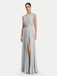 Elisabetta Franchi Sukienka wieczorowa AB-R21-52E2 Błękitny Regular Fit. Niebieskie sukienki damskie Elisabetta Franchi, bez wzorów, z wiskozy, wizytowe, bez kołnierzyka, bez ramiączek. Za 1,639.00 zł.