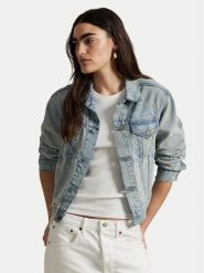 Polo Ralph Lauren Kurtka jeansowa 211969393001 Niebieski Regular Fit. Niebieskie kurtki damskie Polo Ralph Lauren, xs, bez wzorów, z bawełny, bez kaptura. Za 1,299.00 zł.