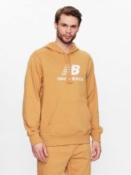 New Balance Bluza MT31537 Pomarańczowy Relaxed Fit. Brązowe bluzy męskie New Balance, m, bez wzorów, z syntetyku, bez ramiączek, bez kaptura. W wyprzedaży za 179.99 zł.