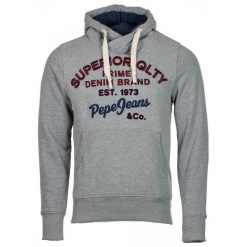 Pepe Jeans bluza męska Whesley XL, szary. Szare bluzy męskie Pepe Jeans, m, bez wzorów, z jeansu, bez ramiączek. W wyprzedaży za 169.00 zł.
