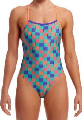 Strój kąpielowy Funkita Flip Flop - Twisted. Brązowe stroje kąpielowe damskie Funkita, s, bez wzorów, z elastanu. Za 199.00 zł.