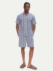 Jack & Jones Komplet koszula i szorty materiałowe Seersucker 12284648 Niebieski Relaxed Fit. Niebieskie koszule męskie Jack & Jones, m, bez wzorów, z bawełny, bez kołnierzyka, bez ramiączek. Za 209.99 zł.