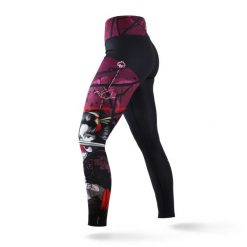 Legginsy sportowe damskie Ground Game Tsuru Warrior. Czarne legginsy damskie GROUND GAME, l, bez wzorów, z elastanu, do biegania. Za 179.99 zł.