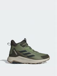 Adidas Trekkingi Terrex Anylander Mid Hiking Shoes JR6596 Zielony. Zielone botki męskie Adidas, z materiału, bez zapięcia. Za 398.99 zł.