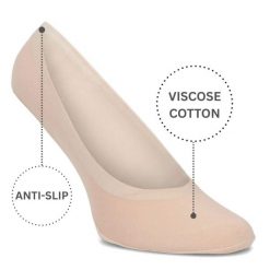 Skarpetki damskie Filippo, komfort noszenia styl basic 3pary, beżowe, SD-IN01. Brązowe skarpetki damskie Filippo, bez wzorów, z tkaniny. Za 29.99 zł.