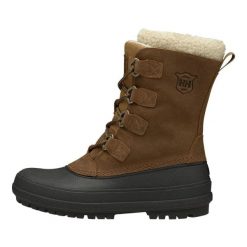 Damskie buty trekkingowe Helly Hansen Varanger Primaloft. Brązowe obuwie trekkingowe damskie Helly Hansen, z gumy, bez zapięcia. Za 631.40 zł.
